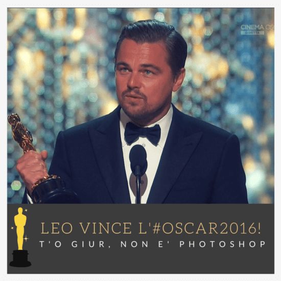leonardo di caprio oscar 2016